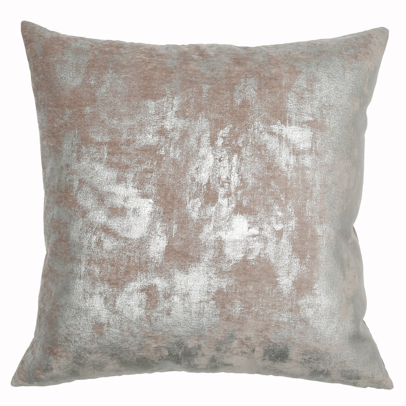 Lisbon Square Pillow Cover & Insert, Platinum