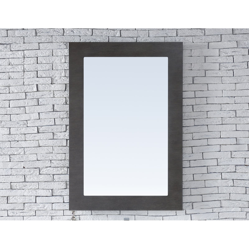 Metropolitan Beveled Wall Mirror, Silver Oak