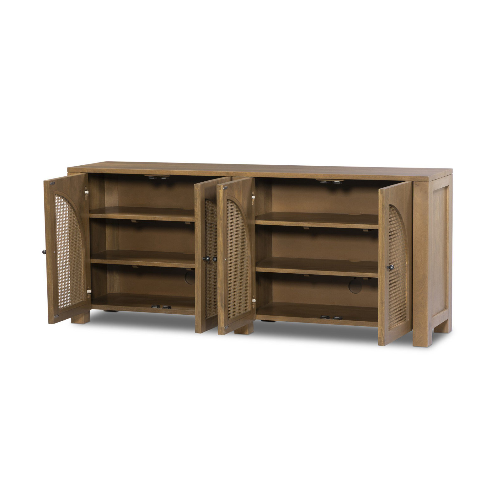 Silfa Mango Sideboard, Taupe Mango, 33"H x 78"W x 18"D