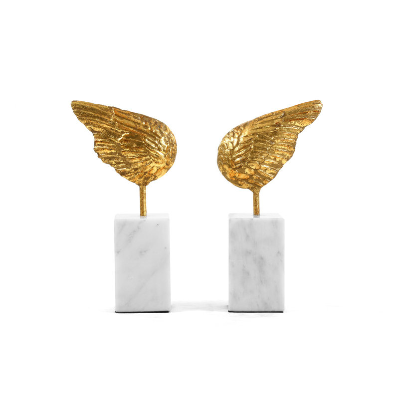 2 Piece Wing Sculpture Set