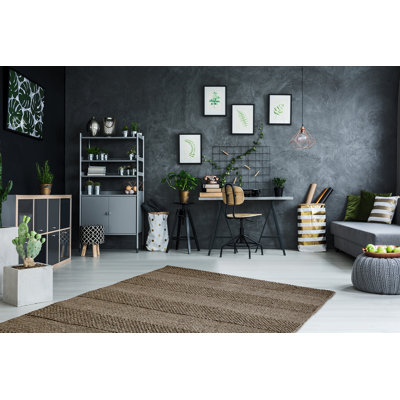 Trystan Solid Colour Hand Woven Area Rug