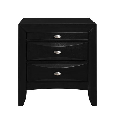 Table de chevet noire Lucille