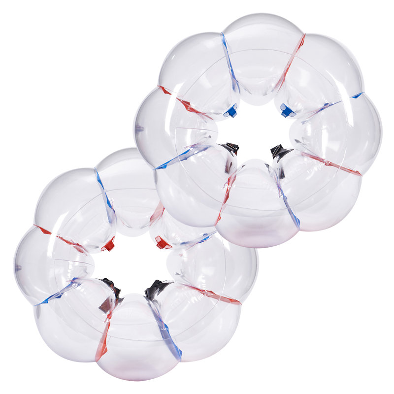 VEVOR Inflatable Bumper Balls 2-Pack 4FT/1.2M PVC Sumo Zorb Balls for Kid & Teen, 35.4" H x 46.3" W x 46.3" D