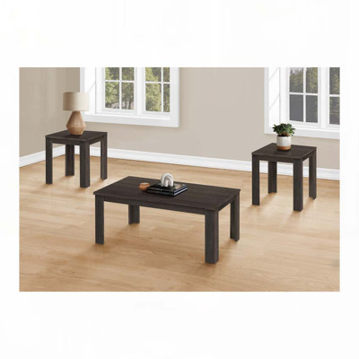 Ensemble de tables basses en bois avec 4 pieds