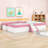 Upholstered Daybed with Fence and Stairs-1062770110