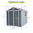 Polypropylene Plastic Storage Shed-116540357-116540358