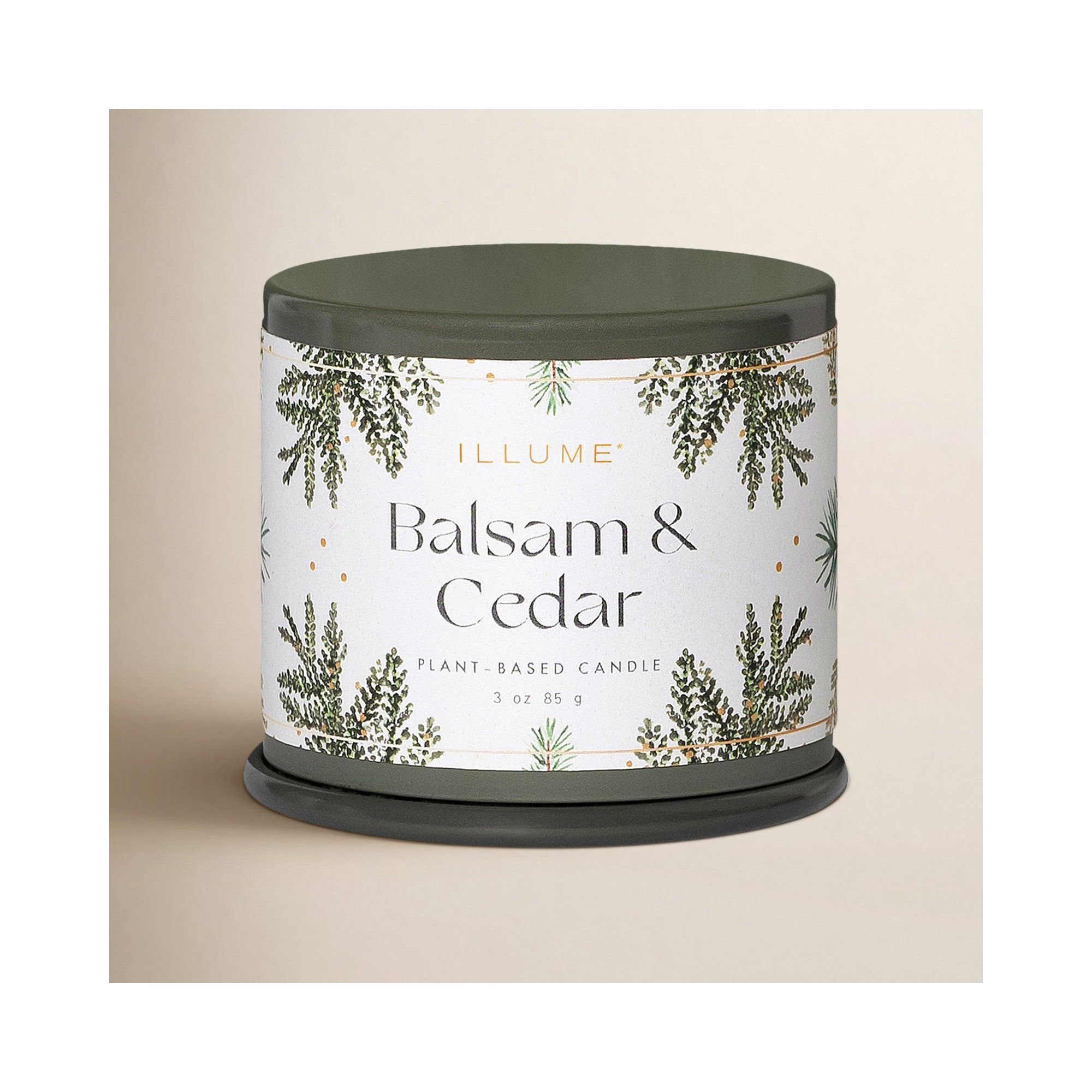Noble Holiday Balsam & Cedar Candle, Demi Vanity Tin