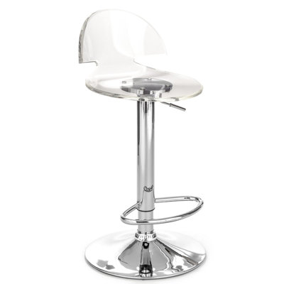 Patience Swivel Adjustable Height Counter Stool with Metal Frame
