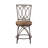 Sasun Swivel Upholstered Counter Stool with Metal Frame-43807943