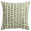 Linden Leaf Stripe Linen Blend Cushion in Sage Green-134406475-134406479