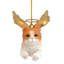 Feline Tabby Cat Angel Holiday Ornament