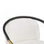 Tabouret de comptoir de 26 po de hauteur avec cadre en métal (ensemble de 2) - Beige-1394468574