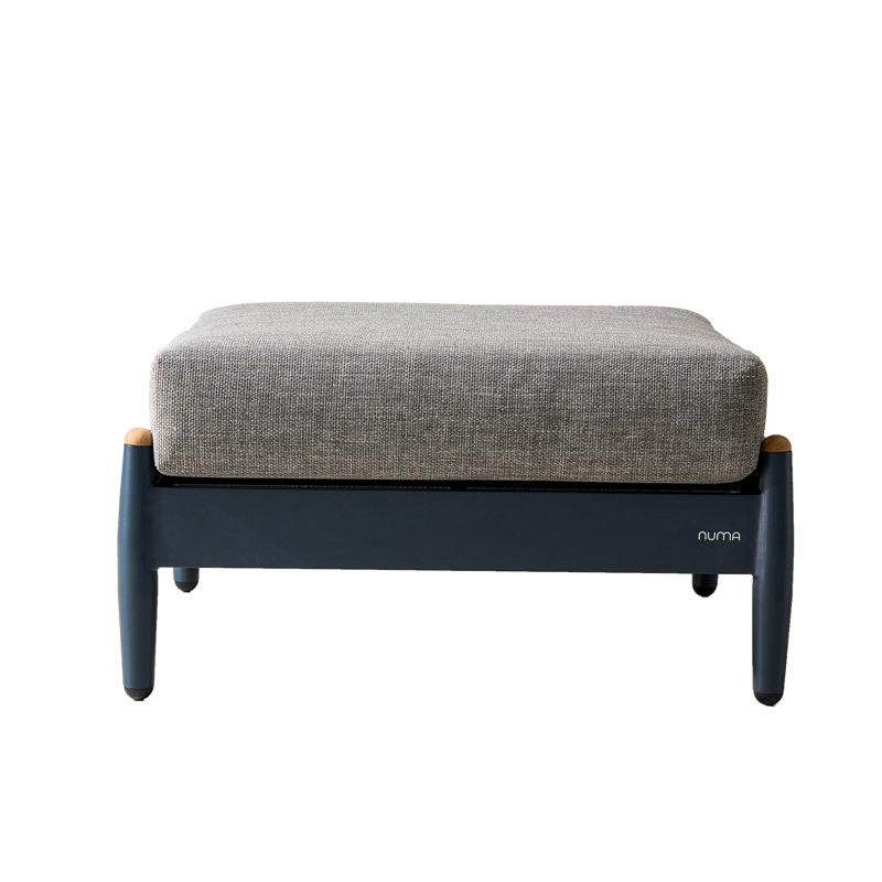 Repose-pieds d'extérieur en aluminium avec coussin