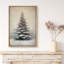 Impression sur toile rustique gris, sapin de Noël, neige, hiver, maison de ferme, impression sur toile-107117897-107117893