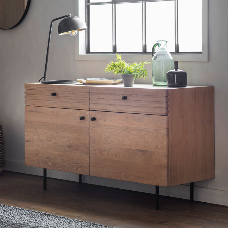 Greggery 131cm Solid Wood Sideboard