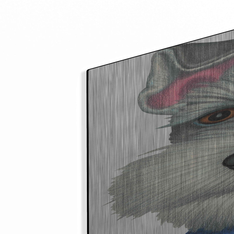 "Schnauzer parle à la patte" par Danny Gordon, H 36 po x l 24 po