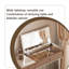 Commode 31,5 "simple blanche + brune avec coiffeuse et miroir