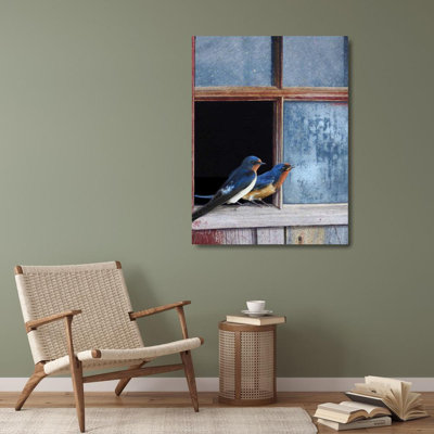 «Lark Manor ™ Vest», art sur toile tendue par Chris Gallery, fenêtre Barn Swallows