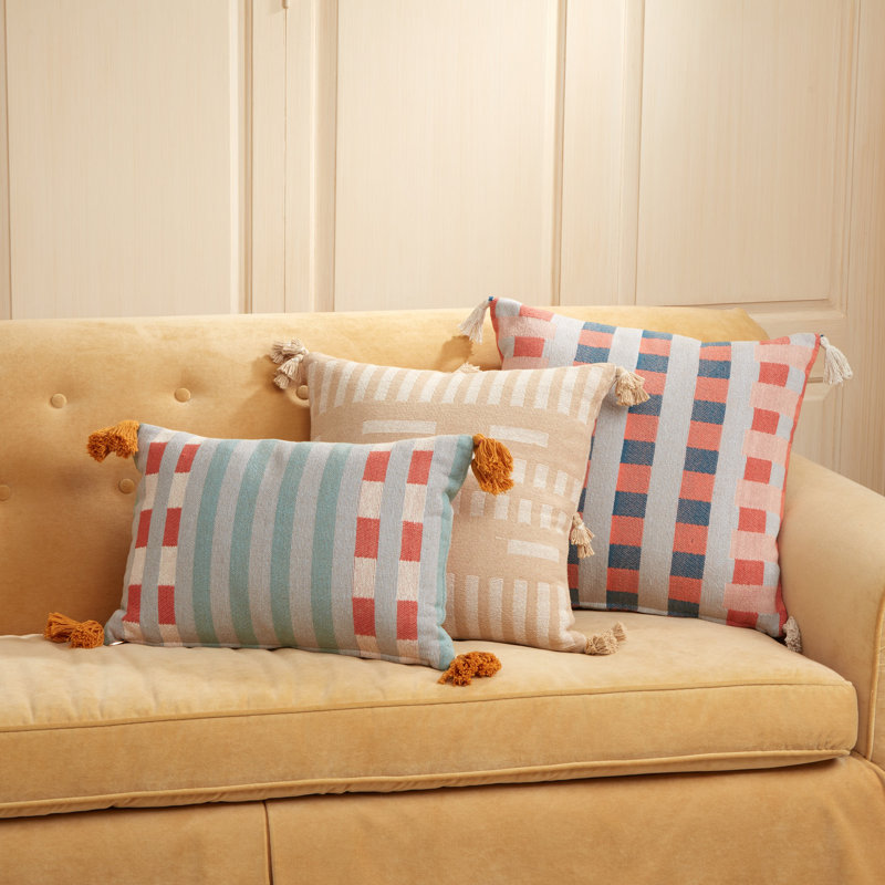 Housse et insert de coussin rectangulaire 100% coton Desert Sky