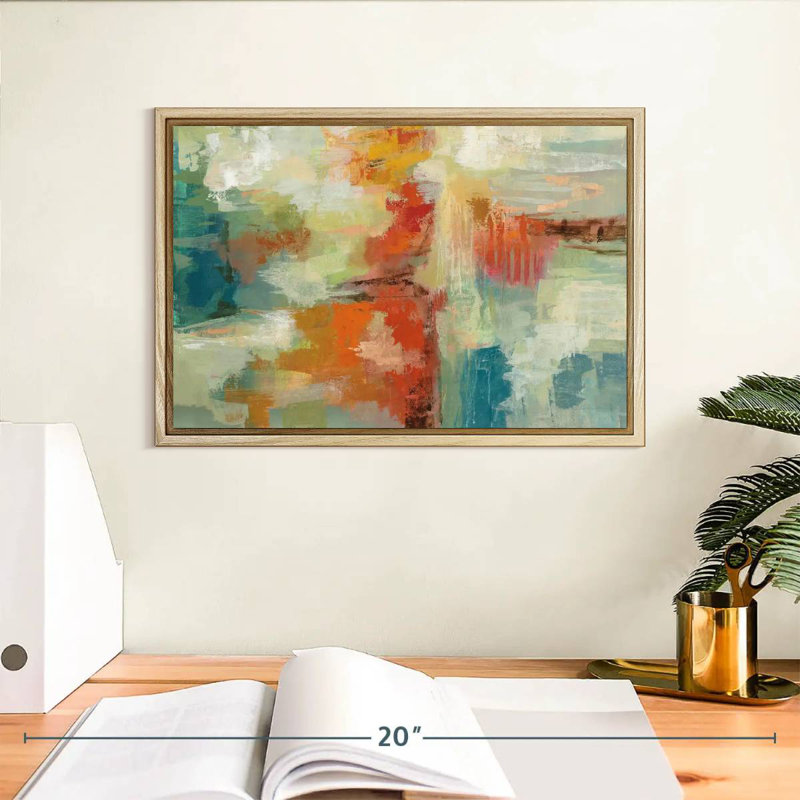 Récif de corail, Cadre flottant en bois naturel, 13 po x 9 po