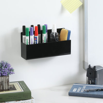 Acrylic 3 Compartment Pen Holder