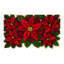 Poinsettia 31 po x 19 po tapis de porte extérieur antidérapant Pugh
