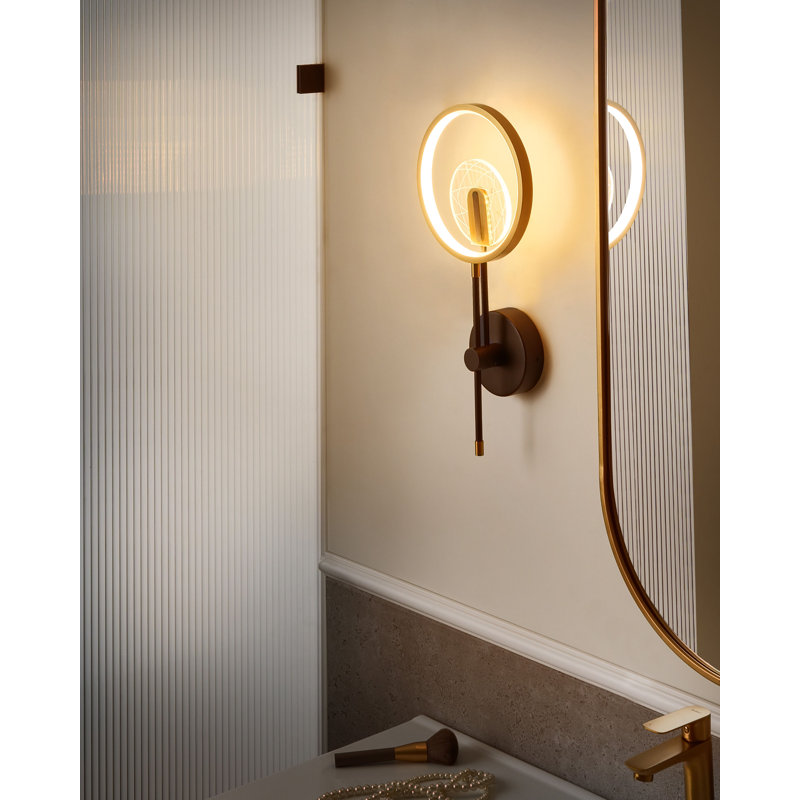 Iron LED Armed Sconce