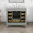 Ethyn 36"W X 22"D Gray Bathroom Vanity With White Carrara Quartz Countertop And Undermount Porcelain Sink