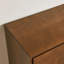 Buffet 47,3 "Mid Century Modern Buffet avec rangement, armoire de rangement avec 2 portes et 3 tiroirs