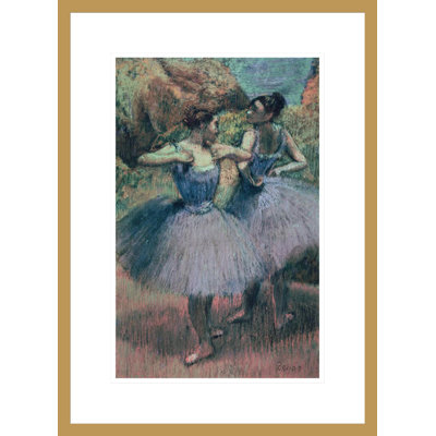 «Dancers in Violet» par Edgar Degas, impression giclée encadrée