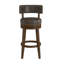 Wendover Upholstered Wood Swivel Stool-997306843
