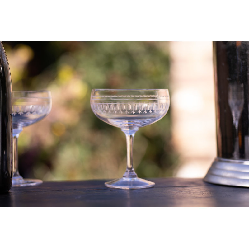 Handmade Crystal Coupe, Clear
