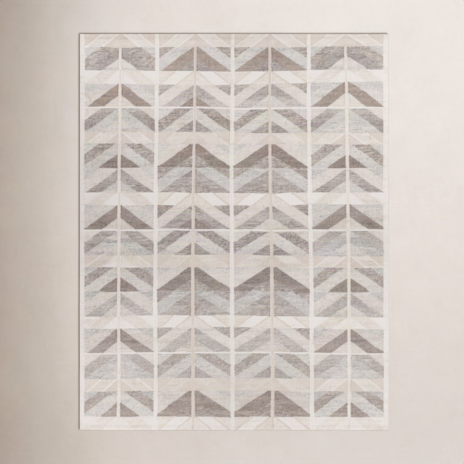 Kidus Hand-Knotted Chevron Rug, Rectangle 2' x 4'