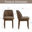Faux Leather Dining Chairs, Modern Upholstered Chairs With Solid Wood Legs, Comfortable Mid-Back Seating For Kitchen Living Room, Easy Clean & Easy Assembly-116066610