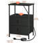 39 cm W Steel Bedside Table-1637225200