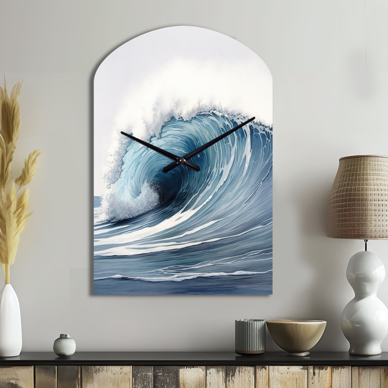 Horloge Kimley Ocean Wave Motion III - horloge de plage asymétrique, Grand
