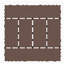 Carreaux de terrasse de style H de 12 po, carreaux de terrasse à emboîtement de module de bricolage, carreaux de cour faciles et rapides à installer pour le porche de la cour arrière du balcon 44 pièces-113014733