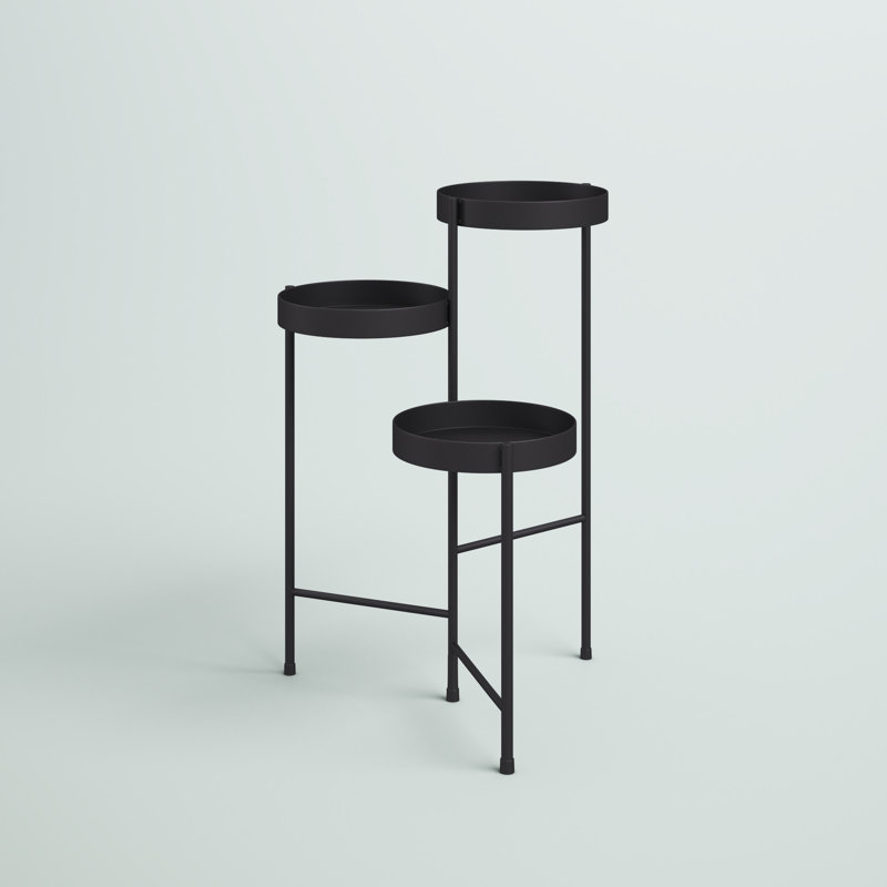 Lofgren Plant Stand 3 Tier, Black, 30" H x 10" L x 10"D