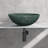 Roomfitters Round Marble Bathroom Vessel Sink, Natural Stone Countertop Wash Basin, Polished Bowl Vanity Sink, Green-123106875