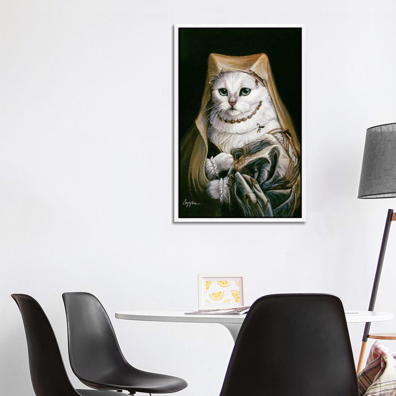 Shefa by Melinda Copper - Painting on Canvas, 101.6 cm H x 66.04 cm W, White Framed