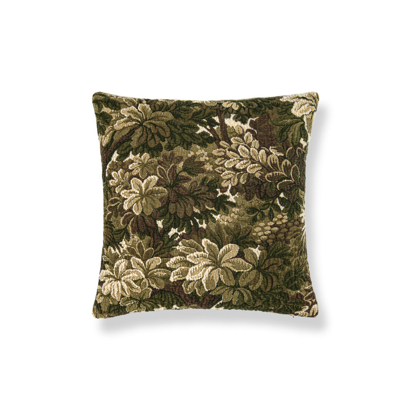 Throw Square Pillow Cover & Insert, Moss