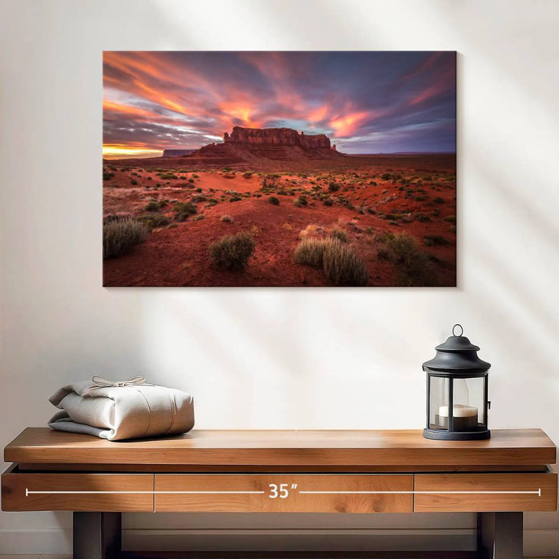 Alvord Sentinel Mesa At Sunset, 16" H x 24" W