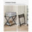 Set of 2 Foldable Luggage Racks with Storage Shelf for Guest Room-109163351