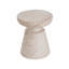Table d'appoint d'extérieur / d'intérieur en béton léger, finition travertin