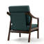 Fauteuil d'appoint rembourré avec structure en bois massif-834250980