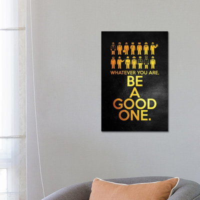 Be A Good One by Adrian Baldovino - Wrapped Canvas Painting