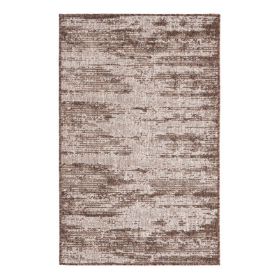 Tapis brun intérieur / extérieur moderne Cartago