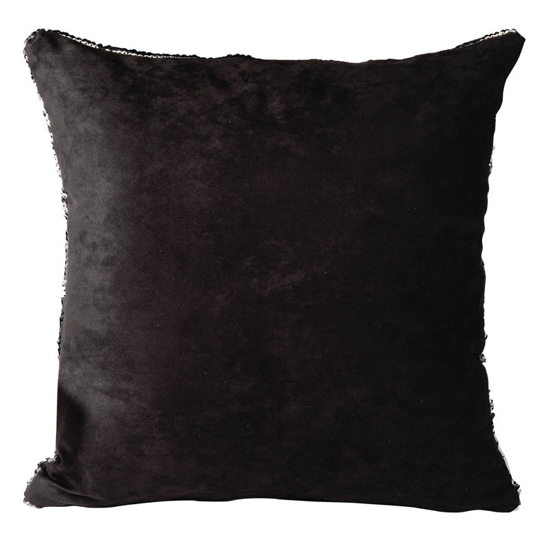 Silver and Black Glamorous Kids Throw Pillow Set