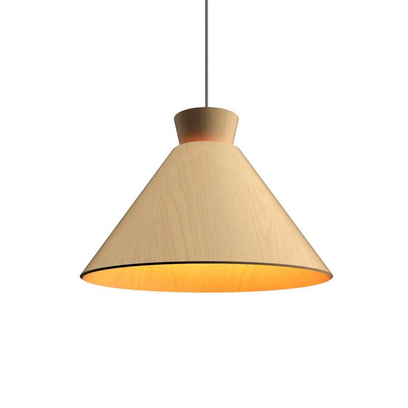 Conical 1 - Light Pendant, Maple