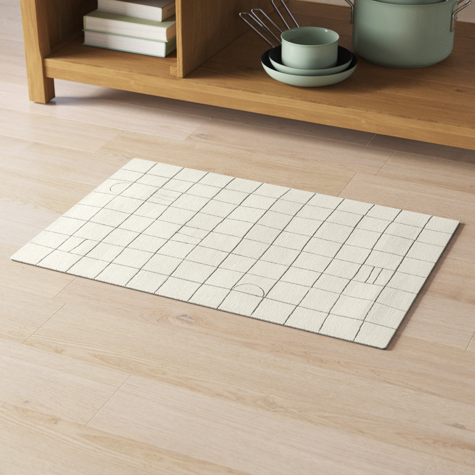 Amorita Hand-Tufted Geometric Rug, Rectangle 2' x 3'